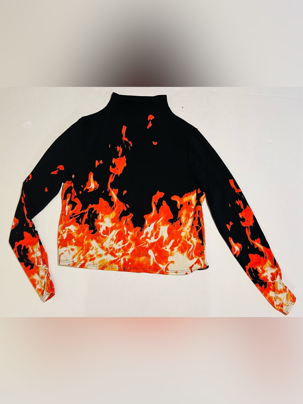 Killstar x Carrie White Fire Long Sleeve Mock Turtleneck 3XL Cult/Horror Movie